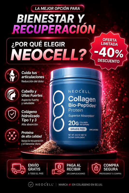 🧬 NeoCell Collagen Bio Peptides - Enfoque antiedad y Belleza ✨