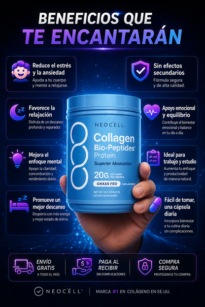 🧬 NeoCell Collagen Bio Peptides - Enfoque antiedad y Belleza ✨