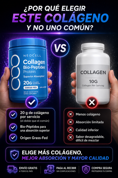 🧬 NeoCell Collagen Bio Peptides - Enfoque antiedad y Belleza ✨