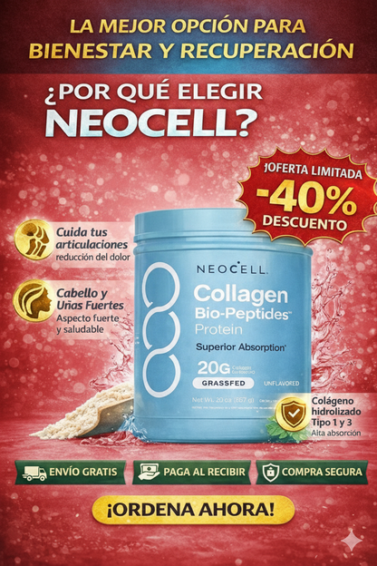 🧬 NeoCell Collagen Bio Peptides - Enfoque antiedad y Belleza ✨